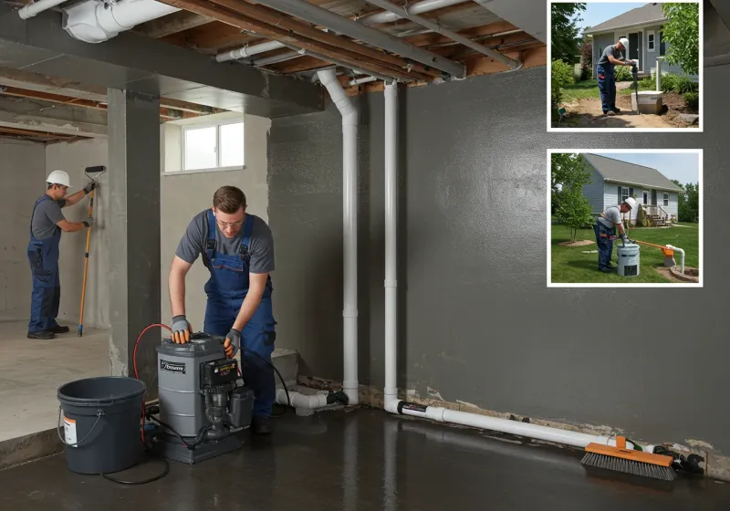 Basement Waterproofing and Flood Prevention process in Clermont, IN